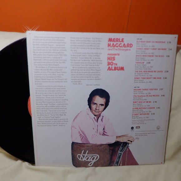 ~~~ MERLE HAGGARD and The Strangers ~~~ His 30th ALBUM - Picture 2 of 2